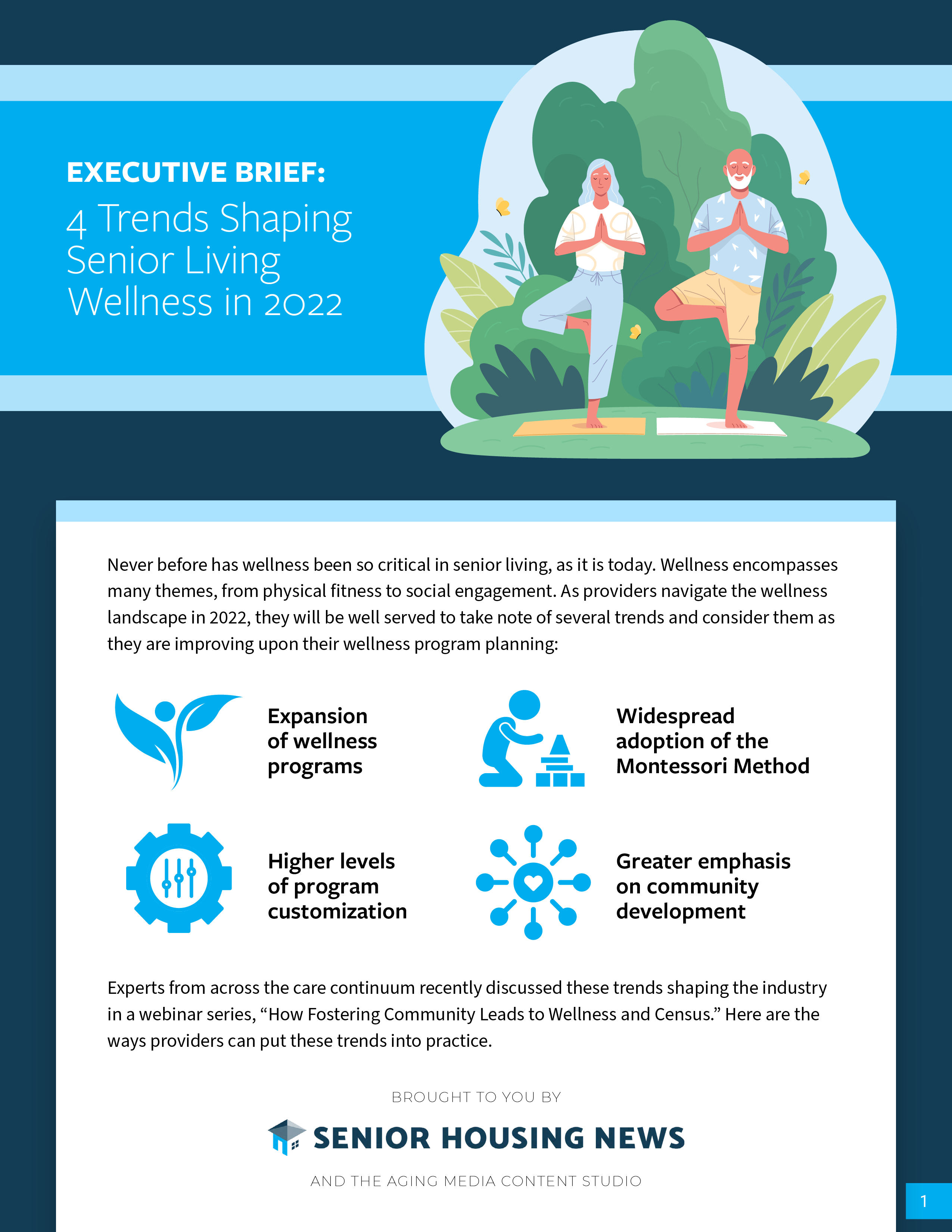 [Executive Brief] Senior Living Wellness Trends Shaping 2022